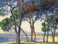 Trees by the Seashore at Antibes Claude Monet Landscapes river